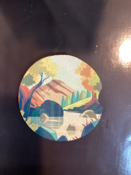 Neoprene car coasters