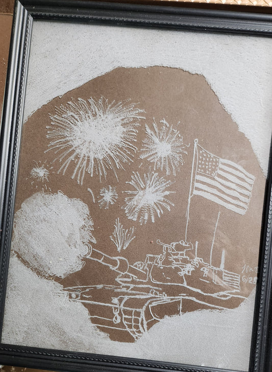 Military tank 8 X 10