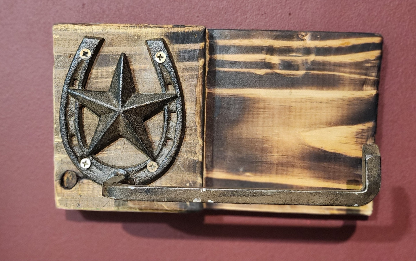 metal horseshoe toilet paper holder