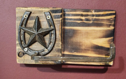 metal horseshoe toilet paper holder