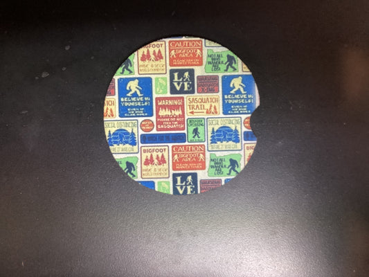 Neoprene car coasters