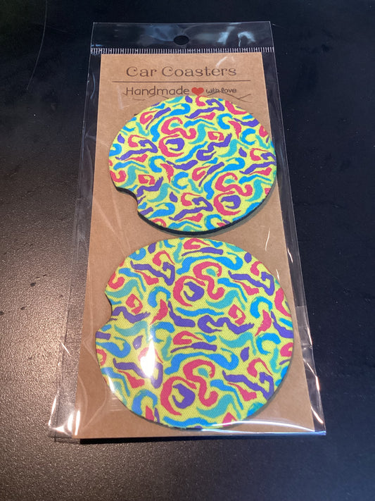 Neoprene car coasters