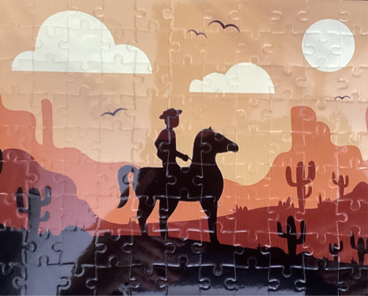 120 piece boy on horse puzzle