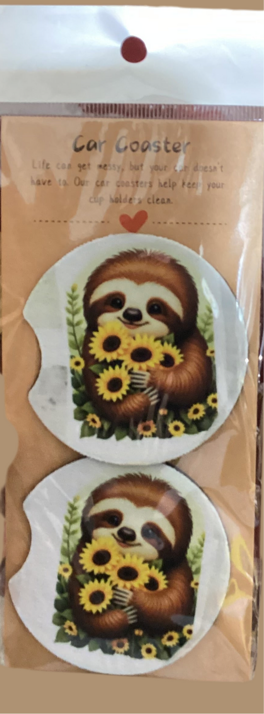Sloth Car Coasters