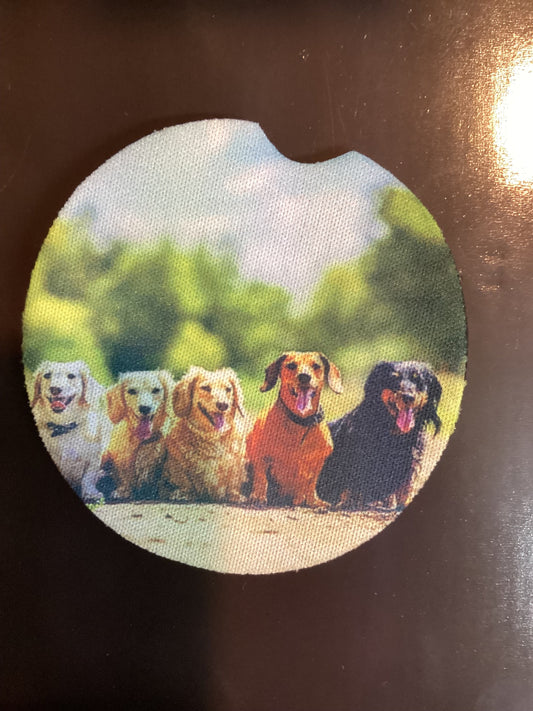 Neoprene car coaster