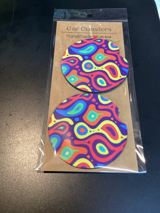 Neoprene car coasters