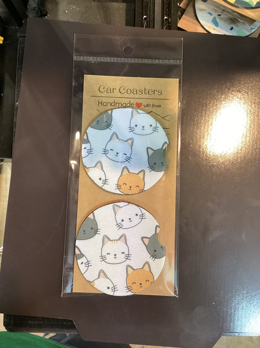 Neoprene car coasters
