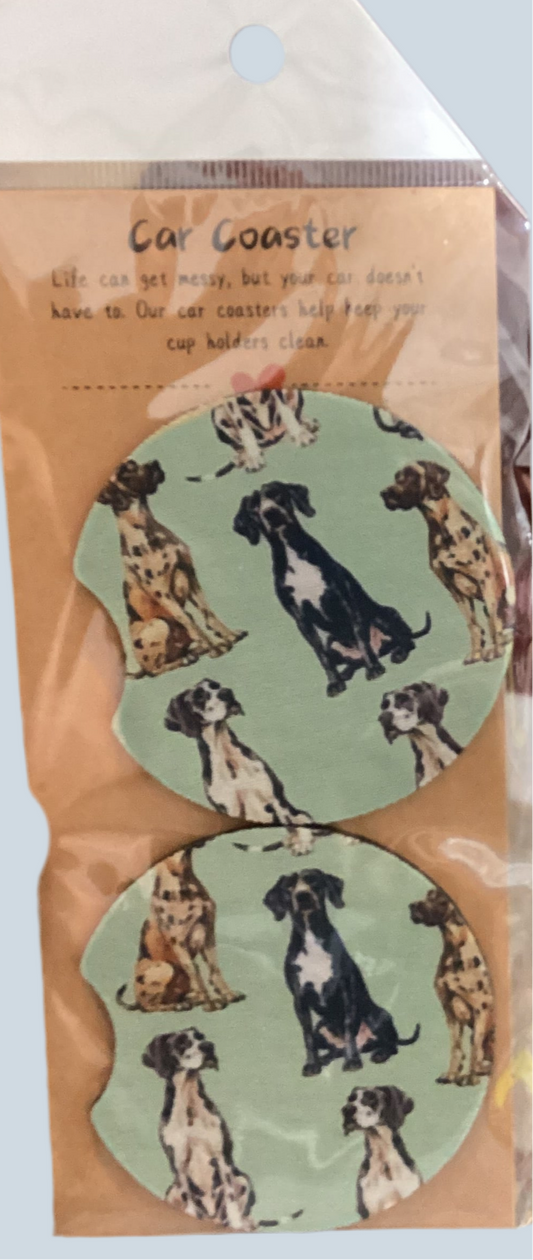 Great Dane Car Coasters