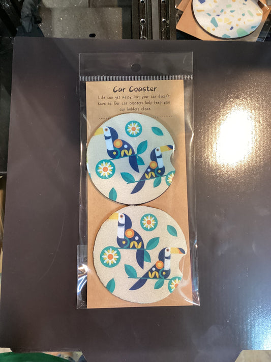Neoprene car coasters