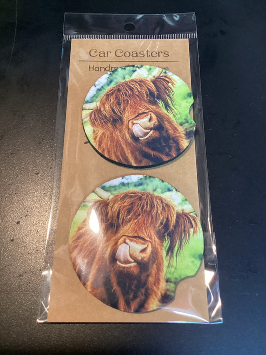 Neoprene car coasters
