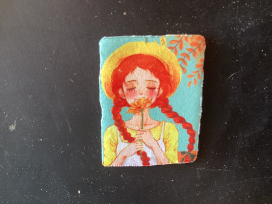 Red hair girl magnet