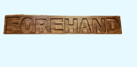 Custom routed name sign