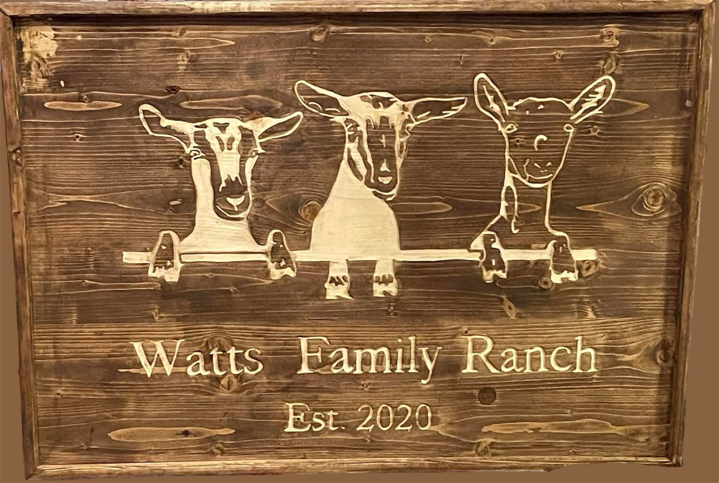 Customizable goat sign