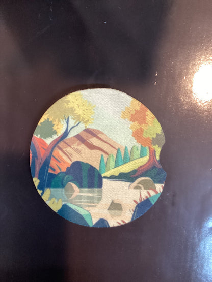 Neoprene car coasters