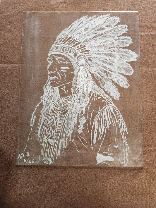 Native American Chief 8 X 10