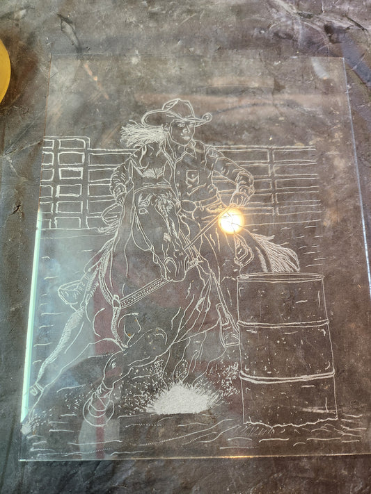 barrel racer 8 X 10