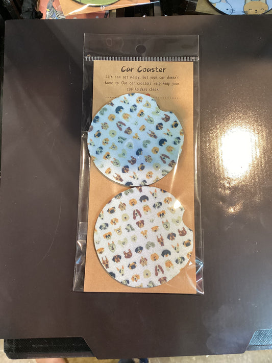 Neoprene car coasters