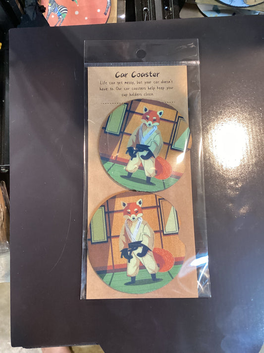 Neoprene car coasters